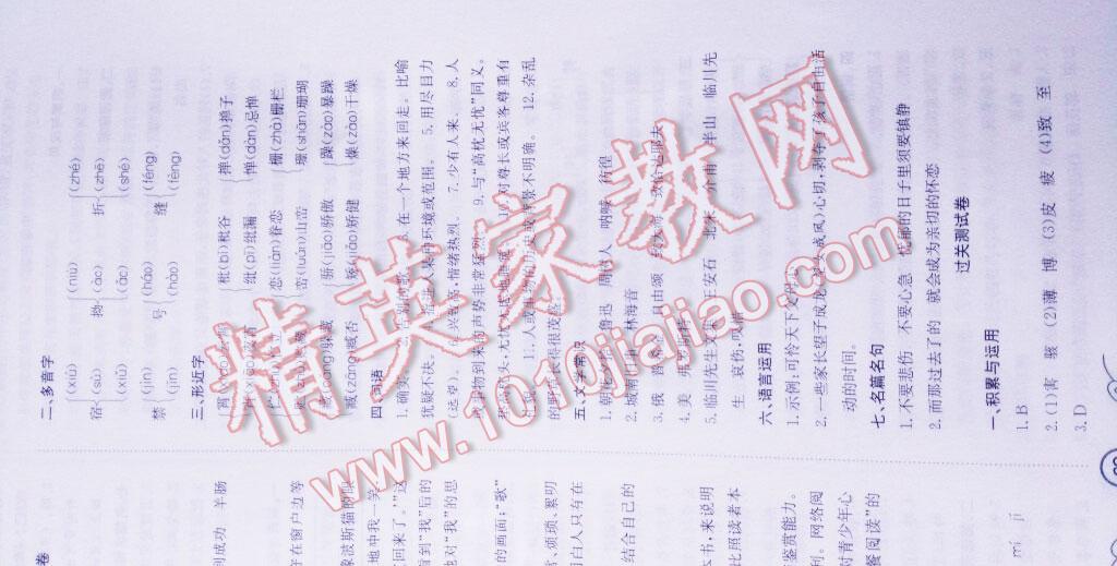 2015年暑假集训七年级语文人教版合肥工业大学出版社 第12页