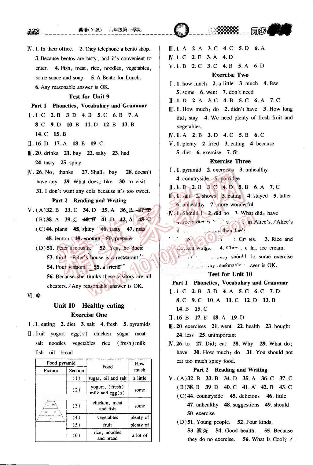 2016年惠宇文化同步學(xué)典六年級(jí)英語(yǔ)第一學(xué)期牛津版 第10頁(yè)