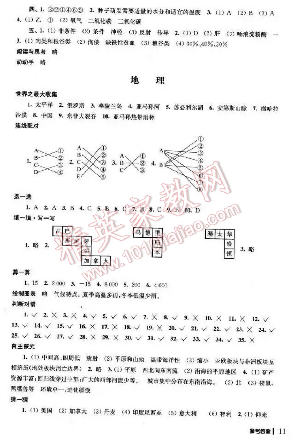 2015年愉快的暑假七年级 第23页