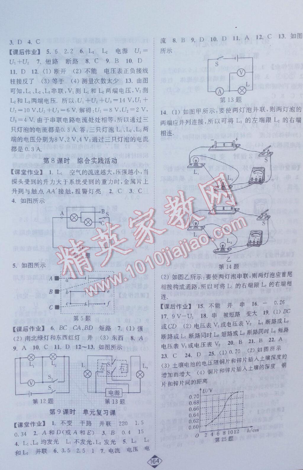 2016年輕松作業(yè)本九年級物理上冊江蘇版 第10頁