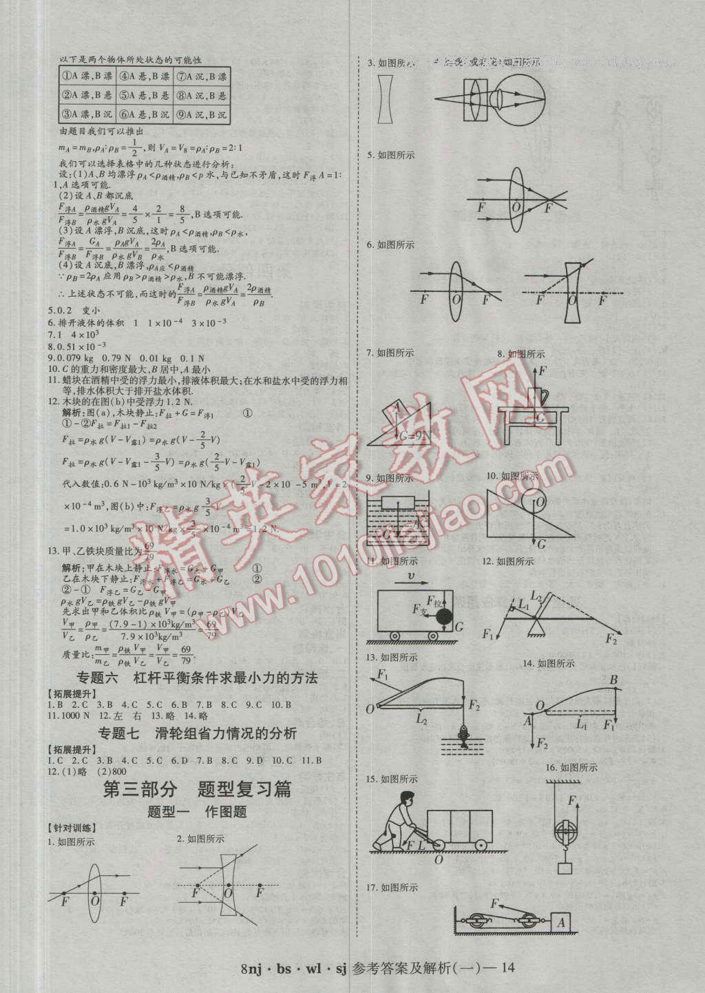 2016年金象教育U计划学期系统复习暑假作业八年级物理北师大版 第6页