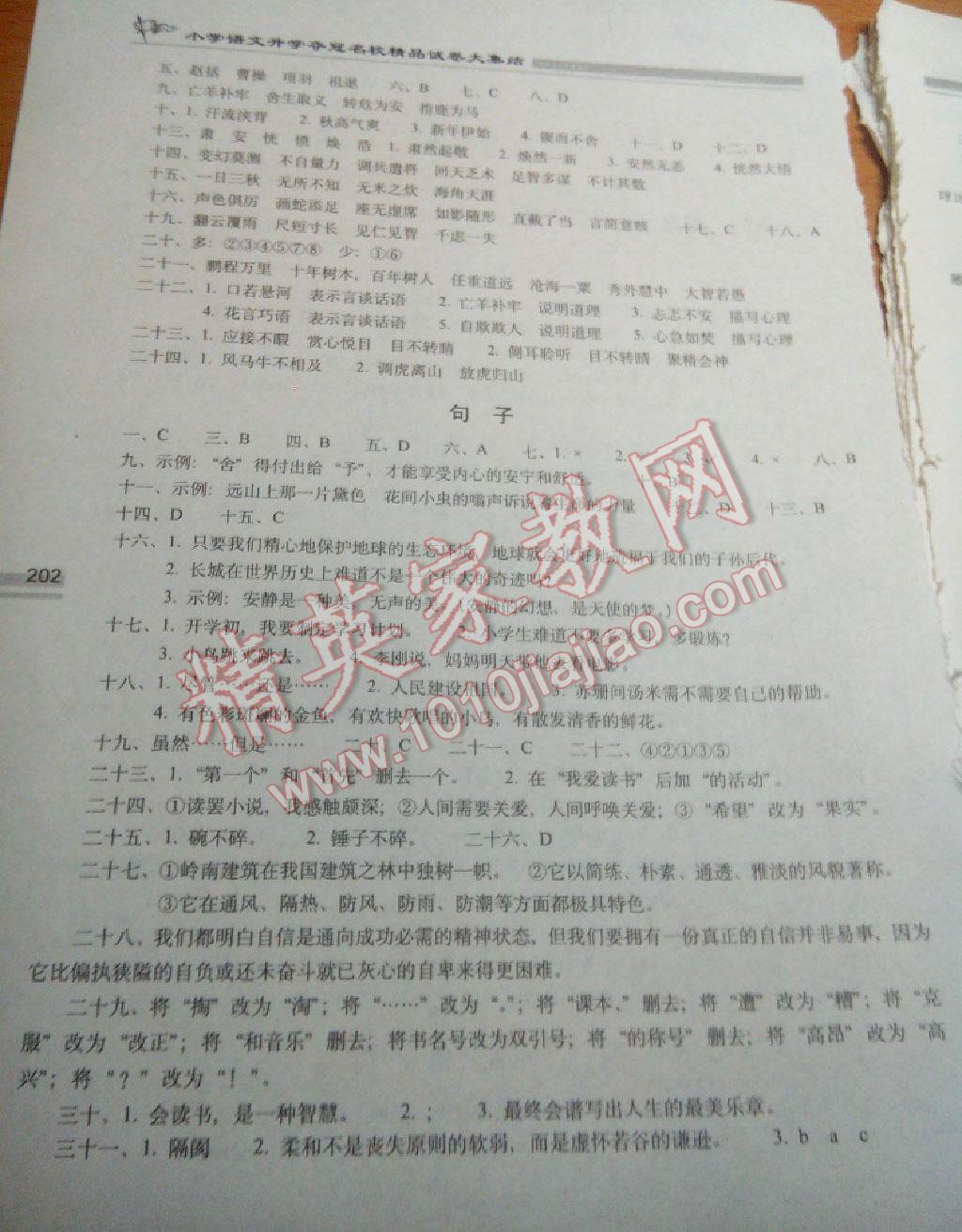 2015年小学语文升学夺冠名校精品试卷大集结 第2页