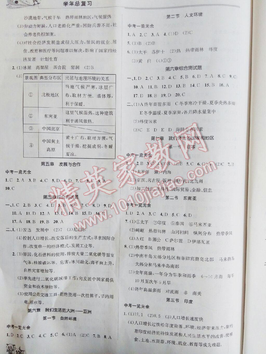 2016年新浪書業(yè)學(xué)年總復(fù)習(xí)給力100暑七年級地理 第8頁