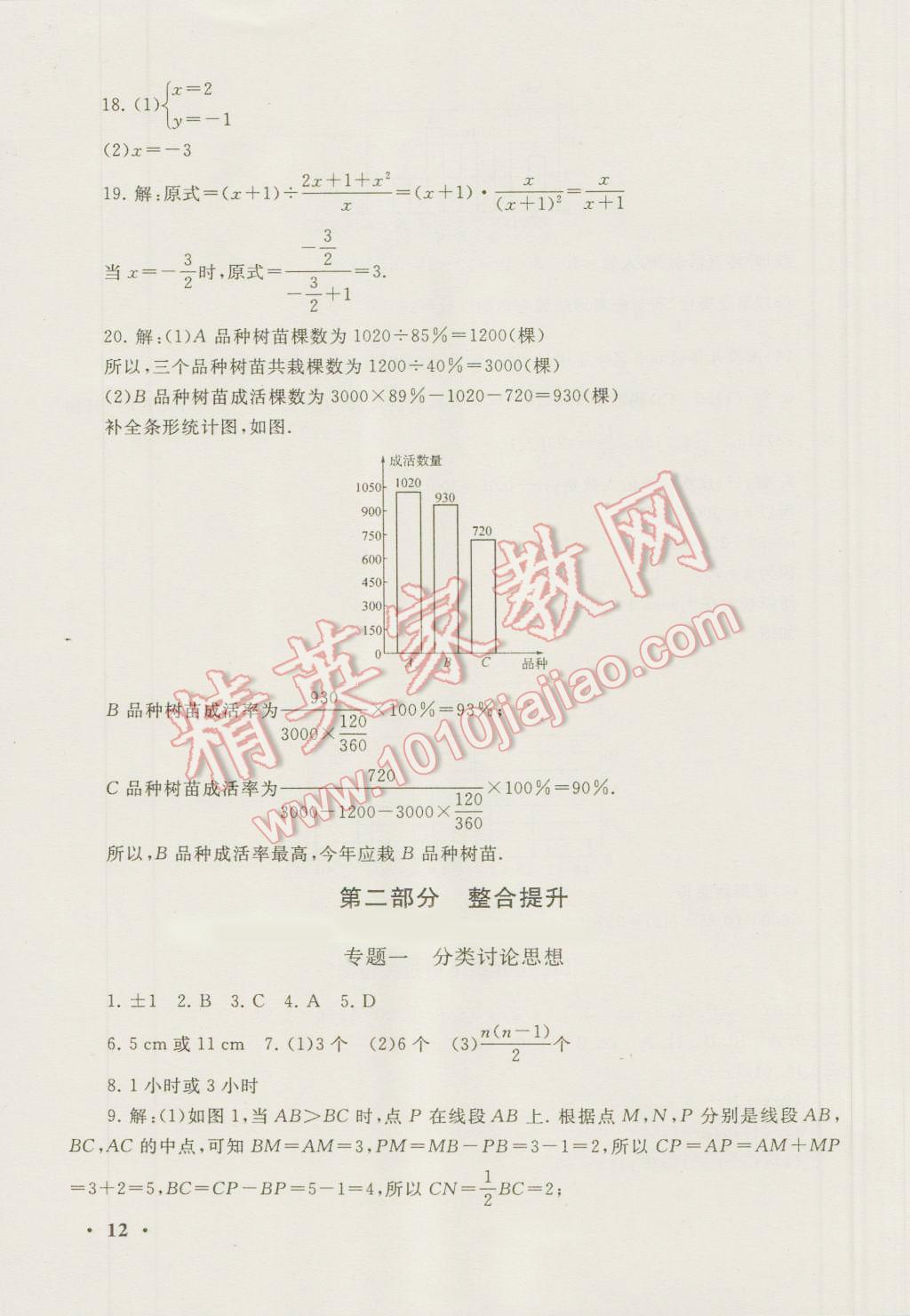 2016年暑假大串联七年级数学浙教版 第12页