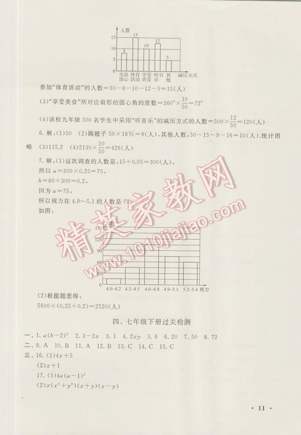 2016年暑假大串联七年级数学浙教版 第11页