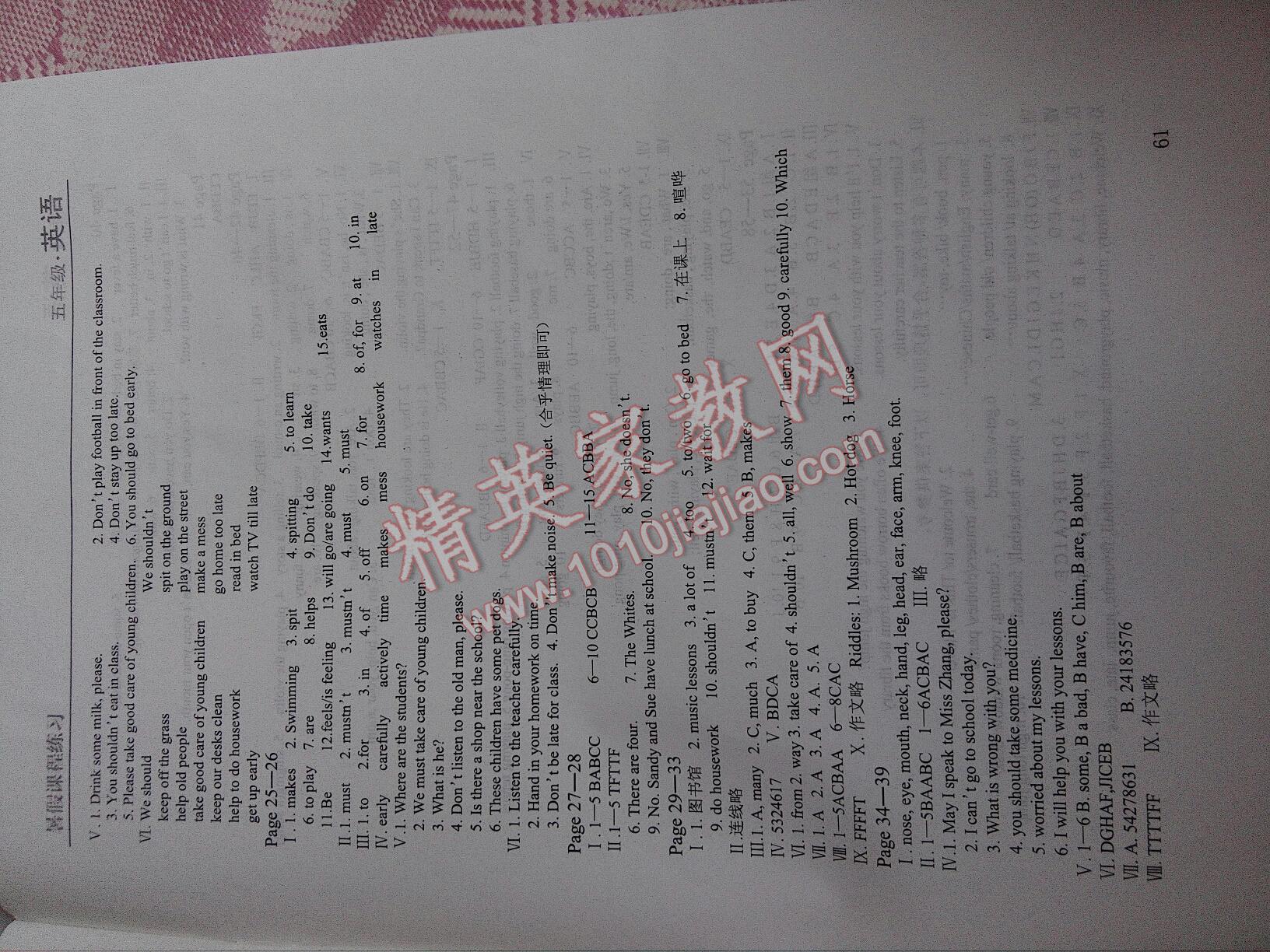 2016年暑假課程練習五年級英語 第2頁