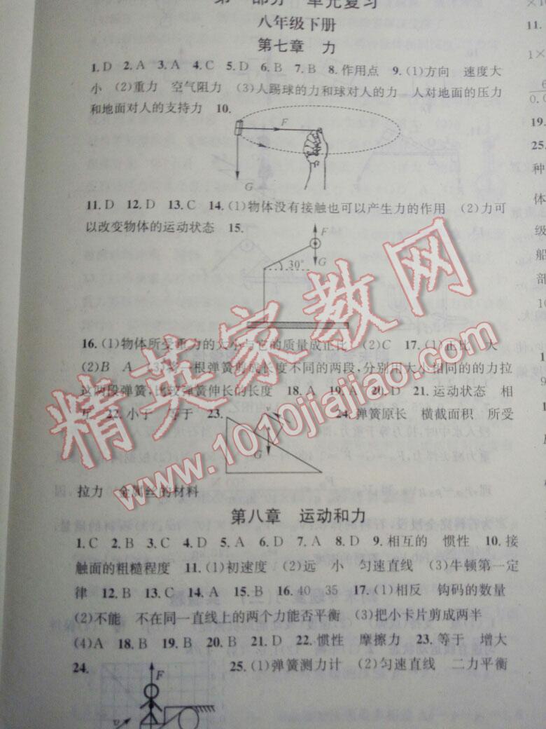 2016年华章教育暑假总复习学习总动员八年级物理人教版 第13页