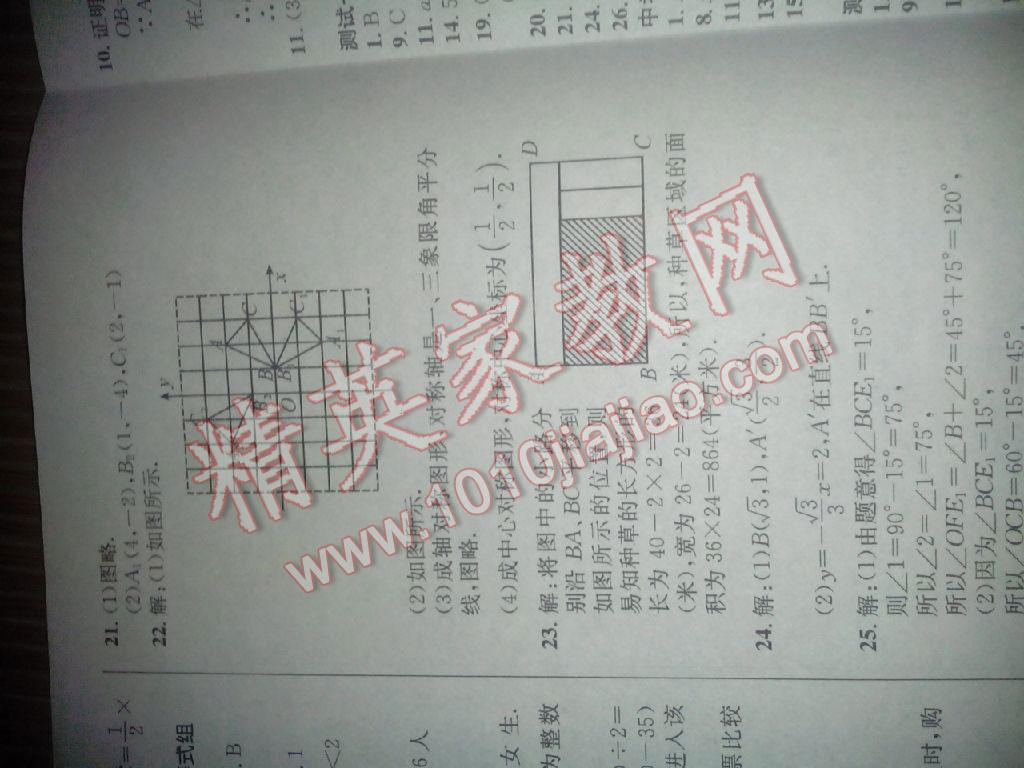 2015年学年总复习给力100八年级数学北师大版 第42页