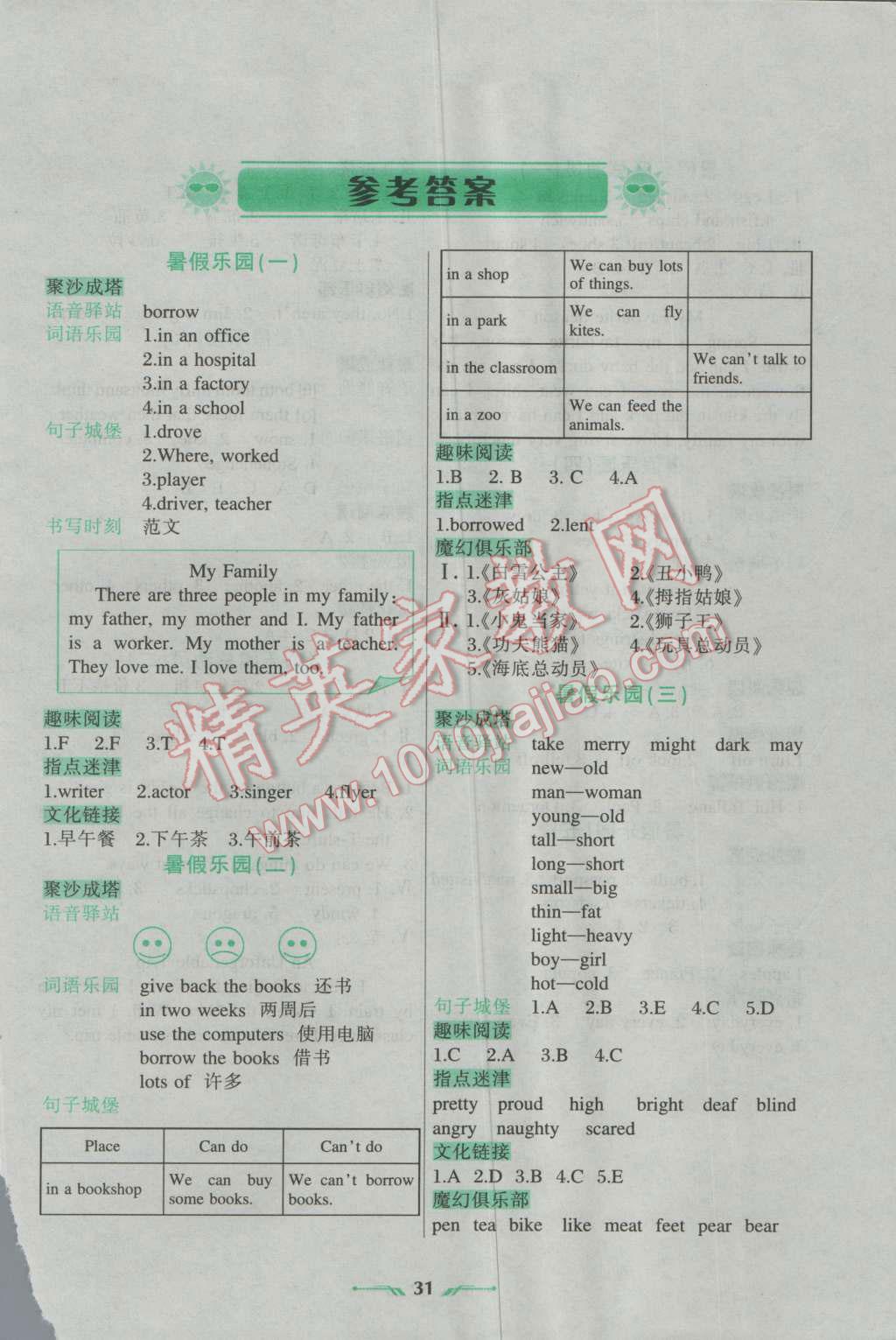 2016年暑假樂園五年級(jí)英語遼寧師范大學(xué)出版社1 第1頁