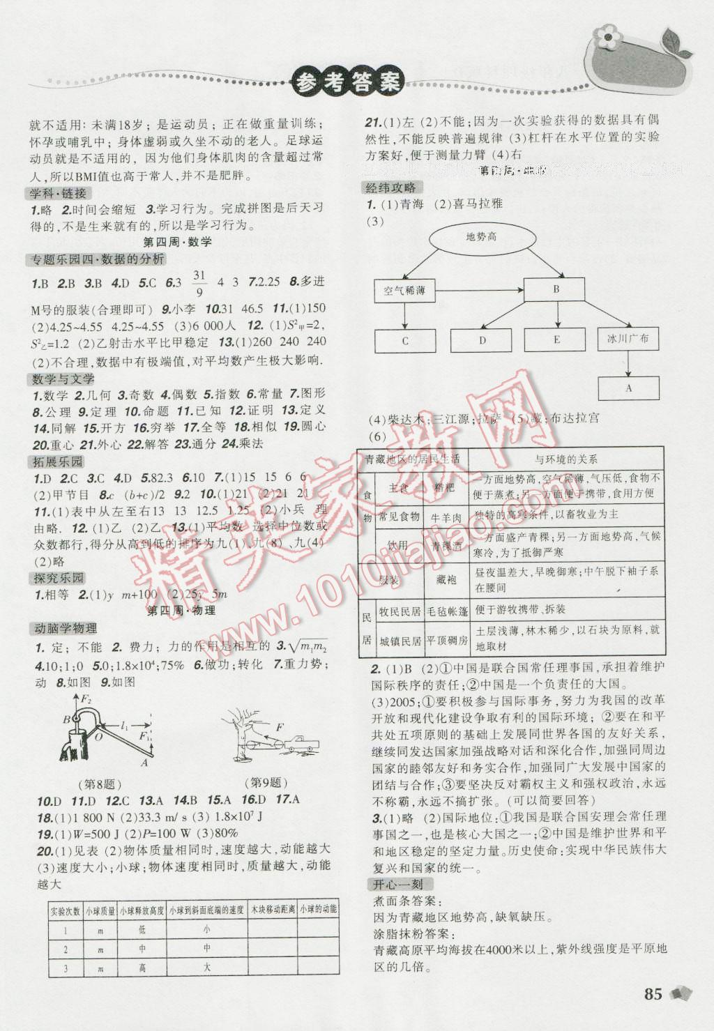 2016年暑假樂園八年級(jí)數(shù)學(xué)物理地理生物理科版D遼寧師范大學(xué)出版社 第3頁