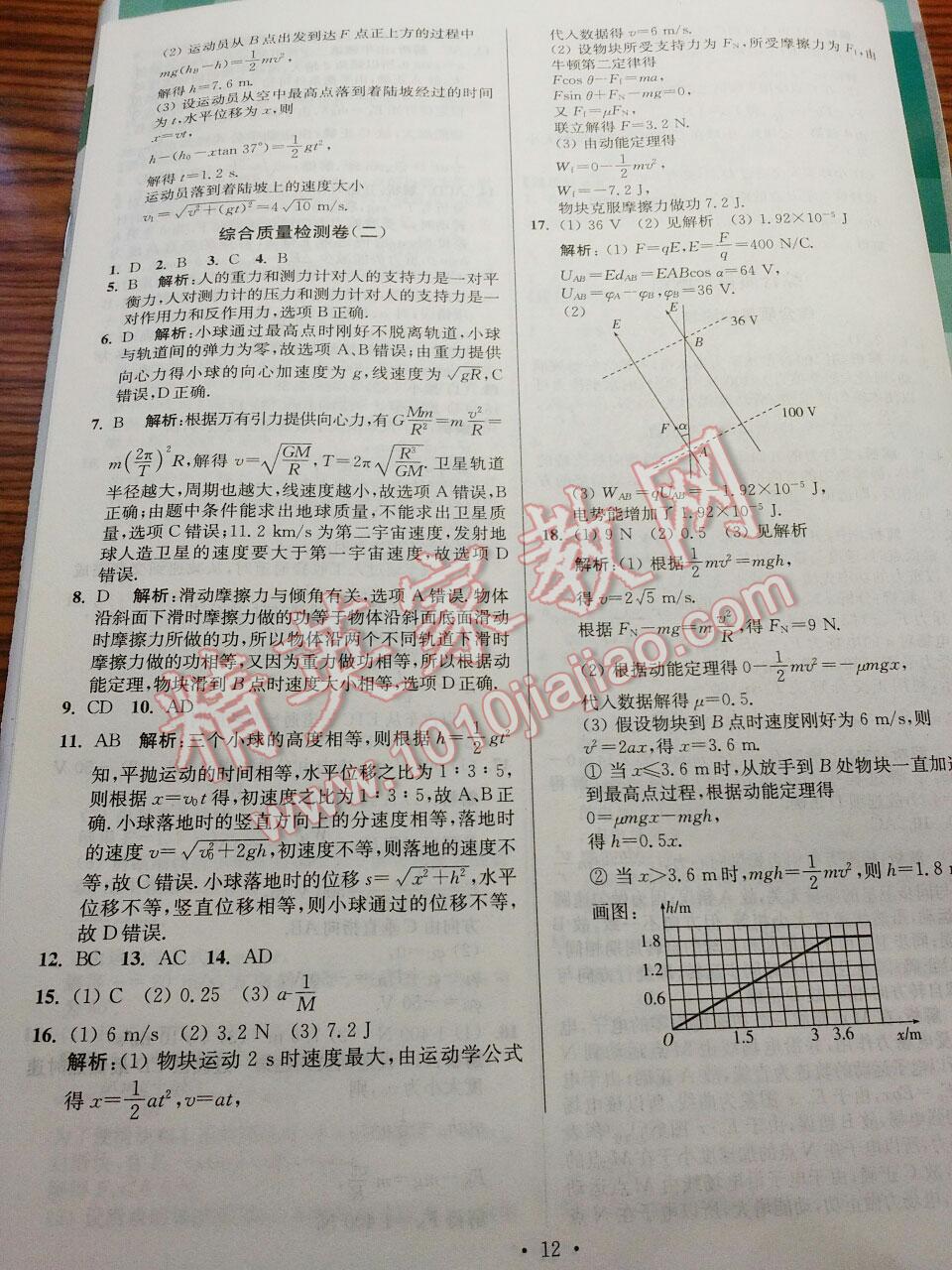 2016年南方鳳凰臺(tái)假期之友暑假作業(yè)高一年級(jí)物理 第24頁