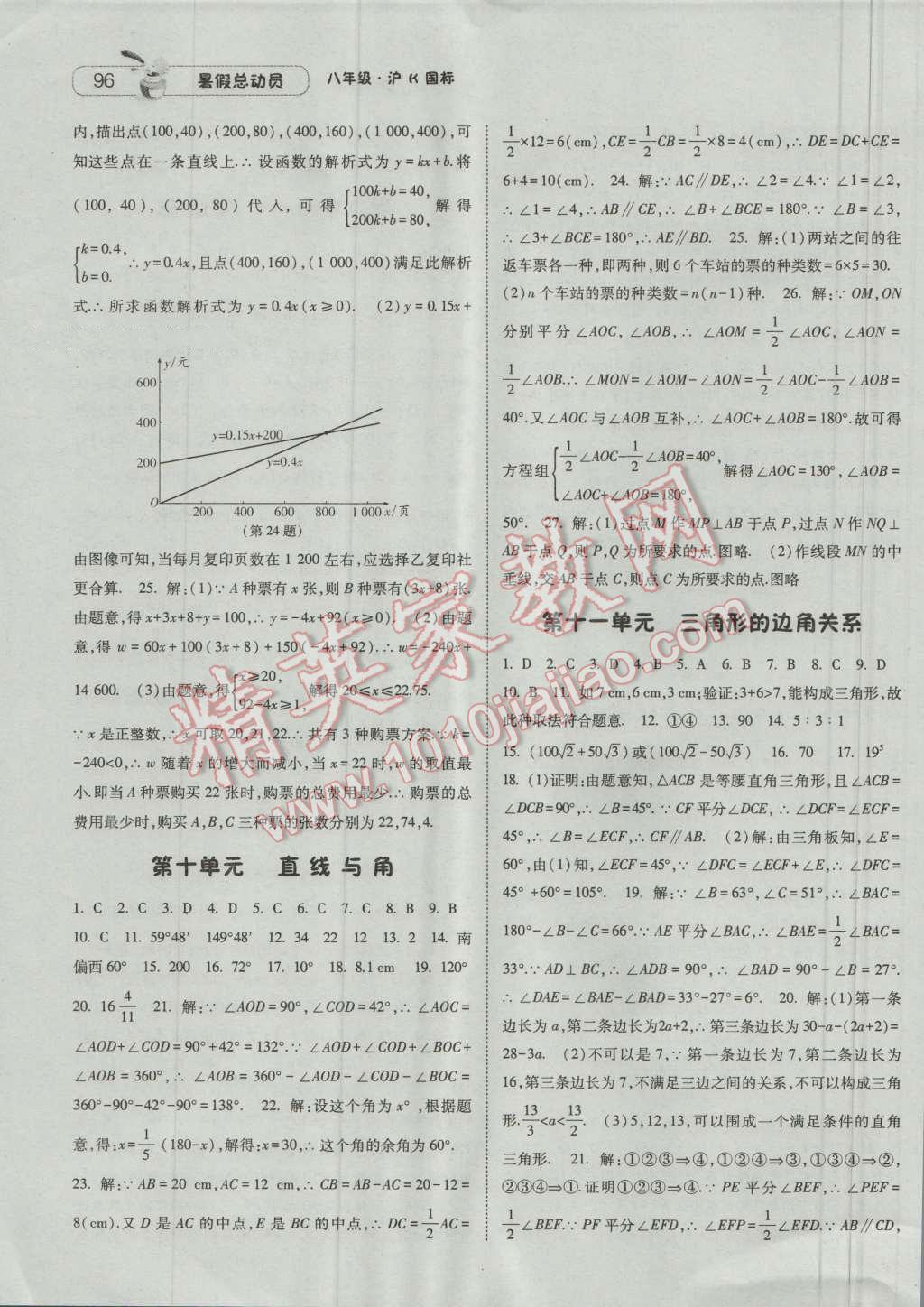 2016年暑假总动员8年级升9年级数学沪科版宁夏人民教育出版社 第6页