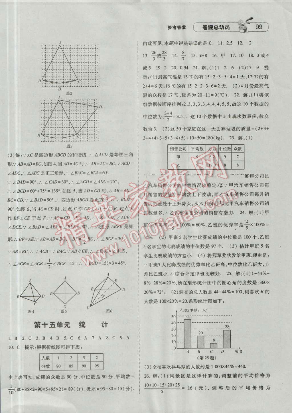 2016年暑假总动员8年级升9年级数学沪科版宁夏人民教育出版社 第9页