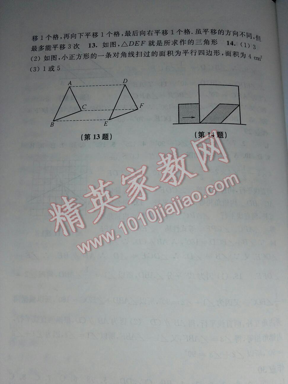 2015年数学暑假作业七年级沪科版 第65页