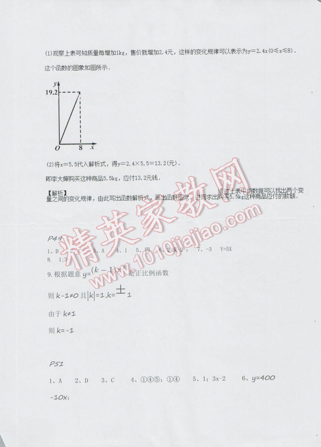 2016年暑假Happy假日八年級(jí)數(shù)學(xué)人教版五四制 第15頁(yè)