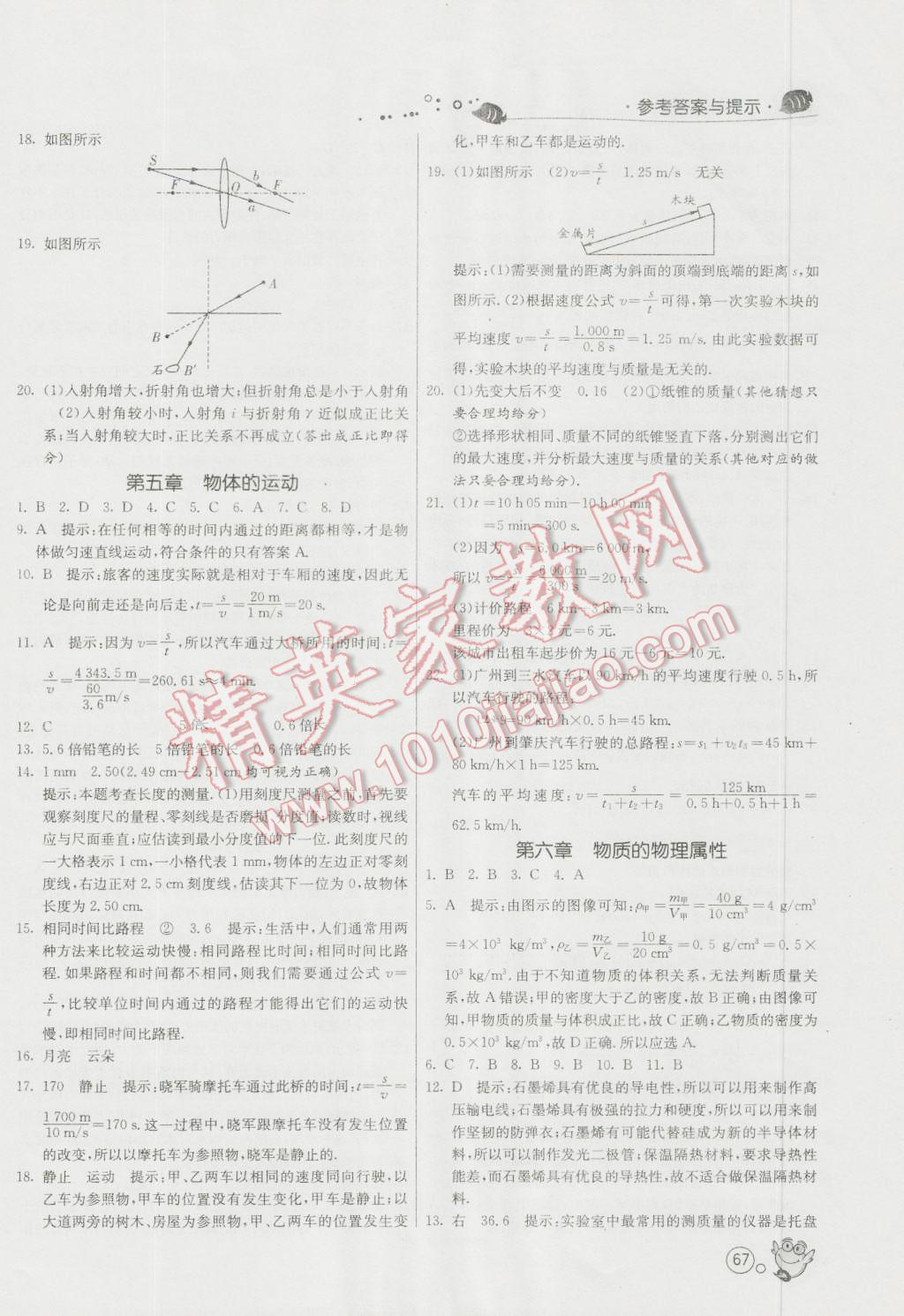 2016年快樂暑假八年級物理蘇科版江蘇人民出版社 第3頁