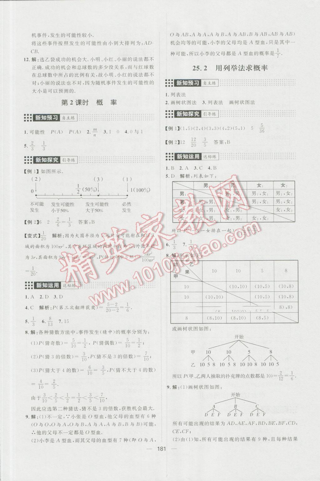 2016年練出好成績(jī)九年級(jí)數(shù)學(xué)上冊(cè)人教版 參考答案第37頁(yè)