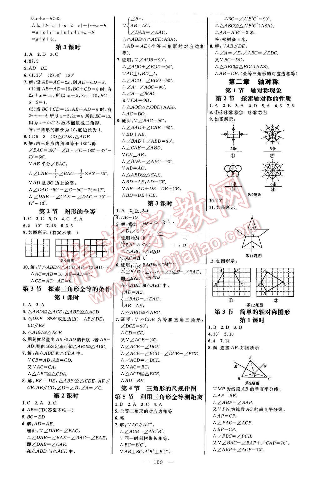 2016年細(xì)解巧練七年級數(shù)學(xué)上冊魯教版 參考答案第11頁