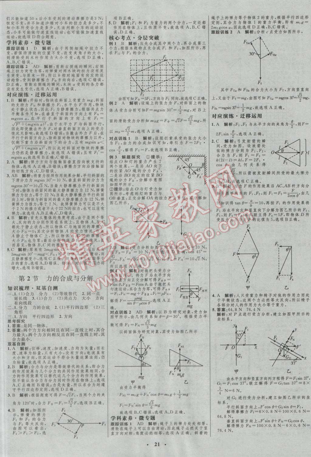 2017年高中總復(fù)習(xí)優(yōu)化設(shè)計(jì)一輪用書物理 參考答案第5頁