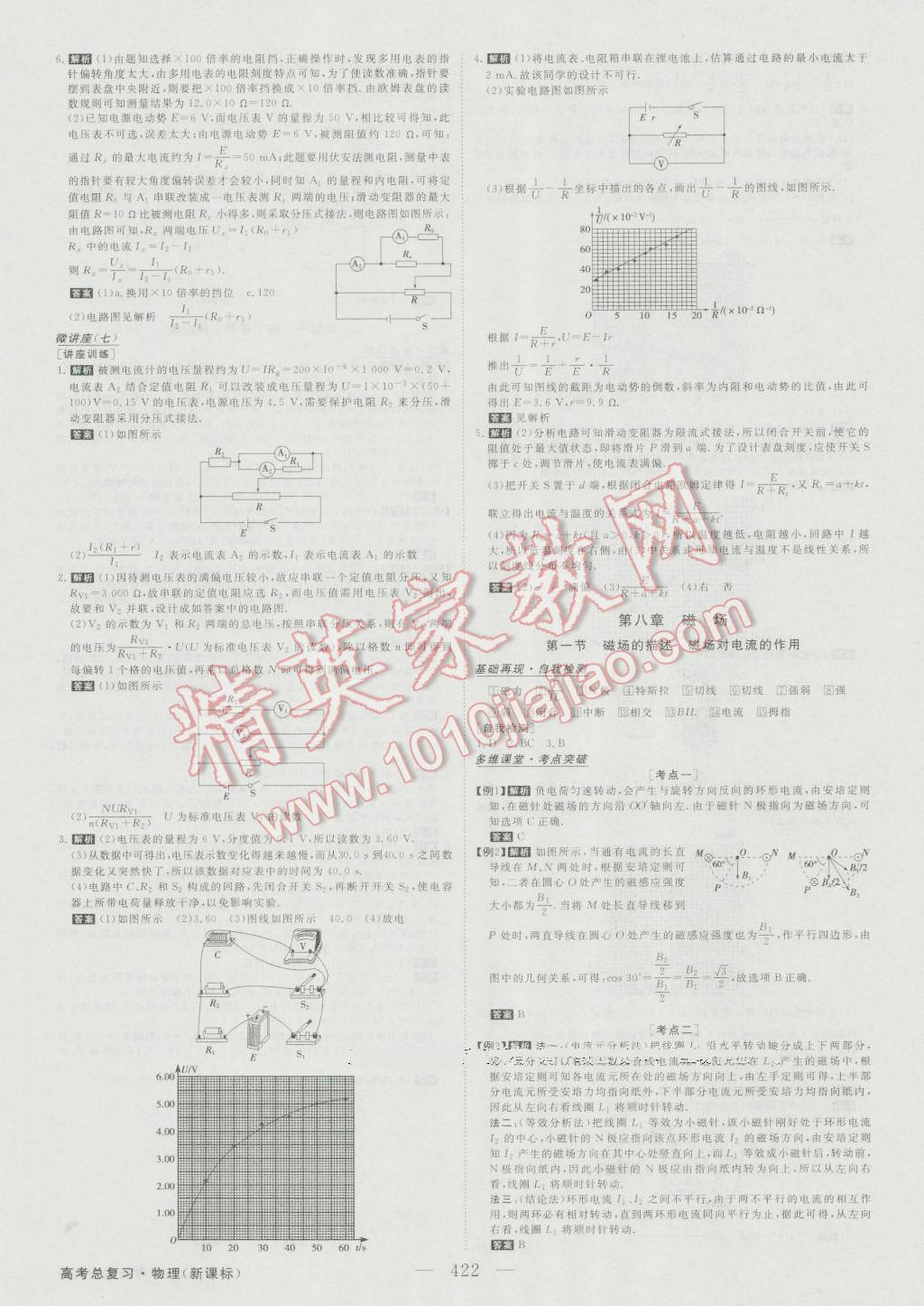 2017年高考总复习优化方案物理新课标 参考答案第29页