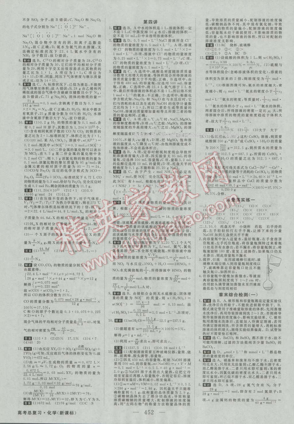 2017年高考总复习优化方案化学新课标 课后达标检测第2页