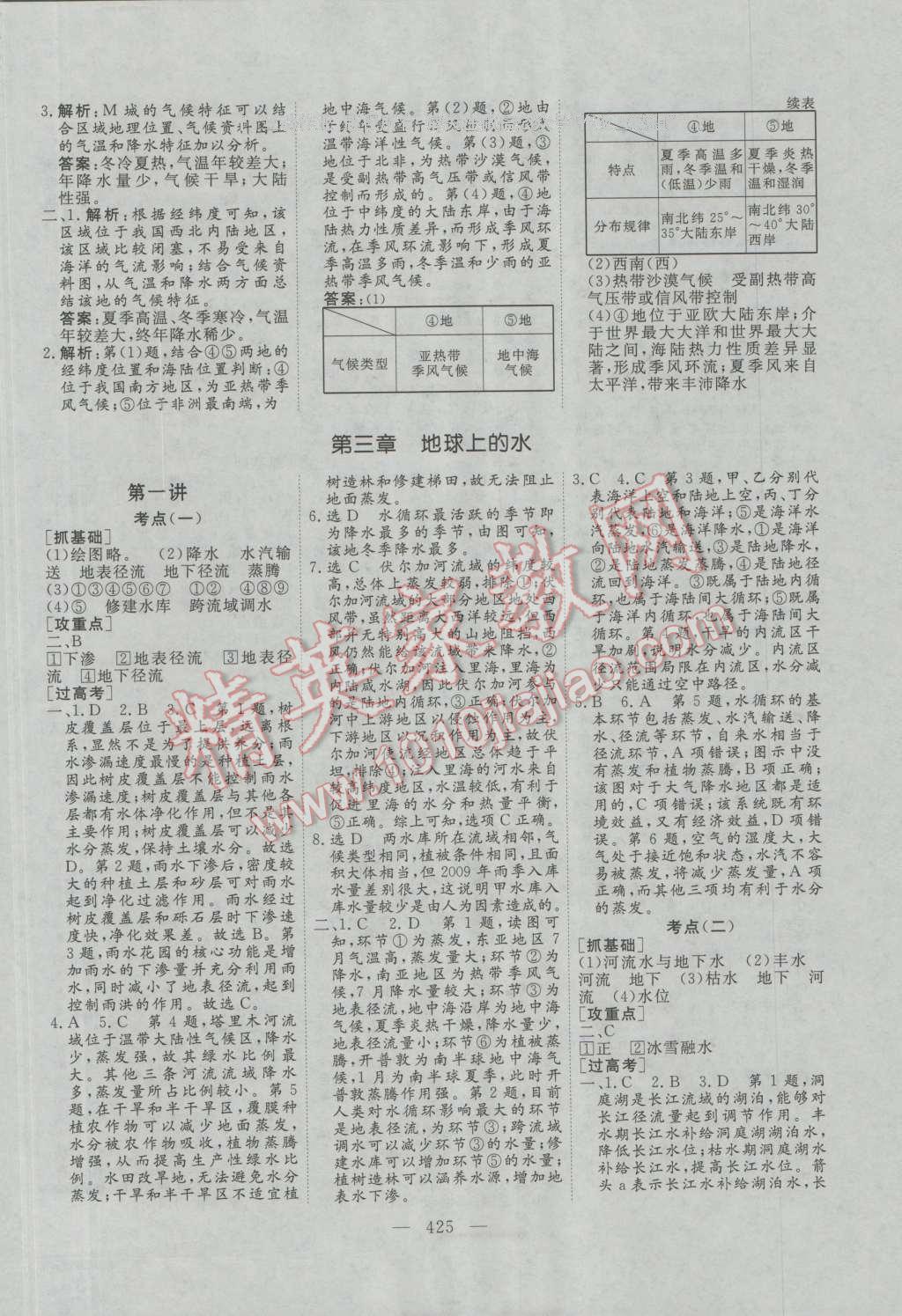 2017年三維設(shè)計(jì)新課標(biāo)高考總復(fù)習(xí)地理 參考答案第13頁(yè)