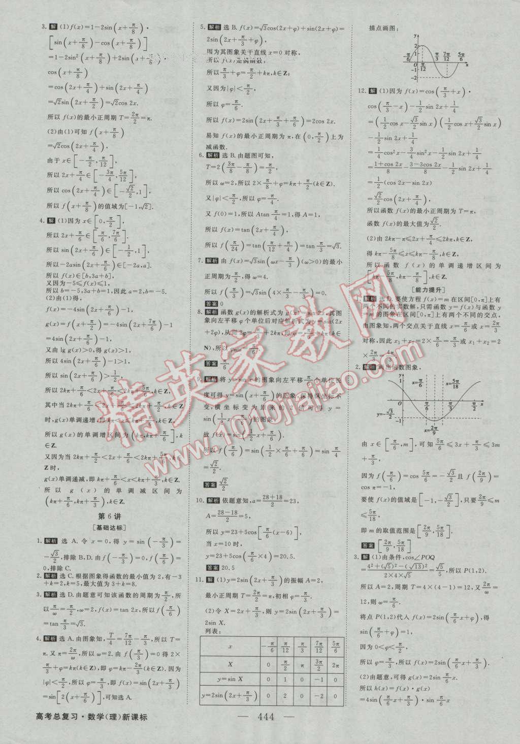 2017年高考總復習優(yōu)化方案數(shù)學理科人教版 課后達標檢測第15頁