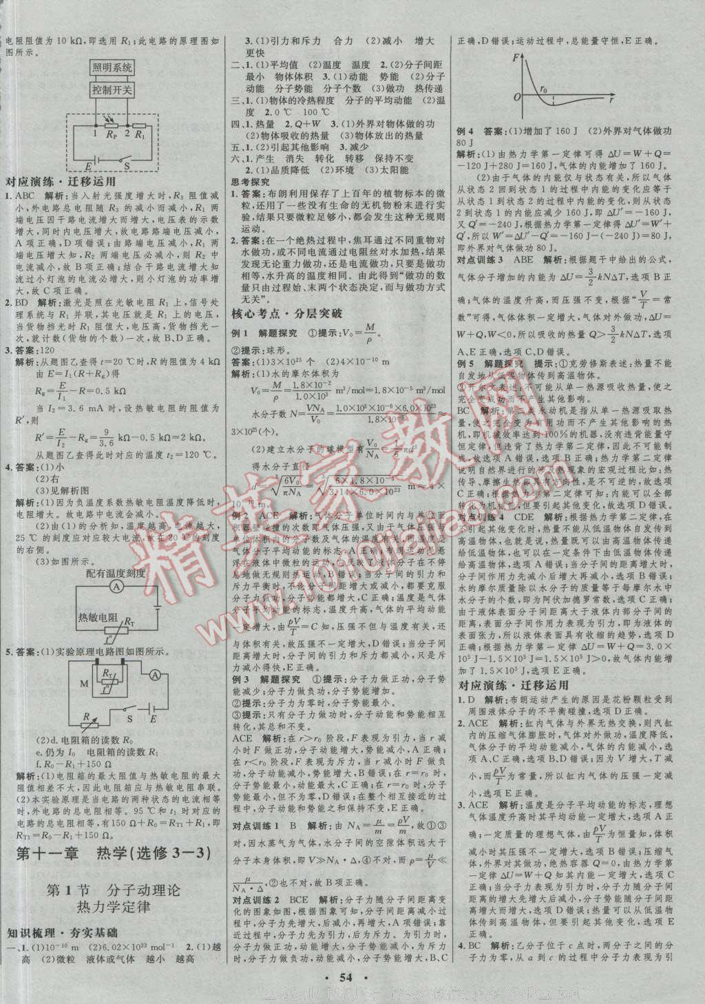 2017年高中總復(fù)習(xí)優(yōu)化設(shè)計(jì)一輪用書(shū)物理 參考答案第38頁(yè)