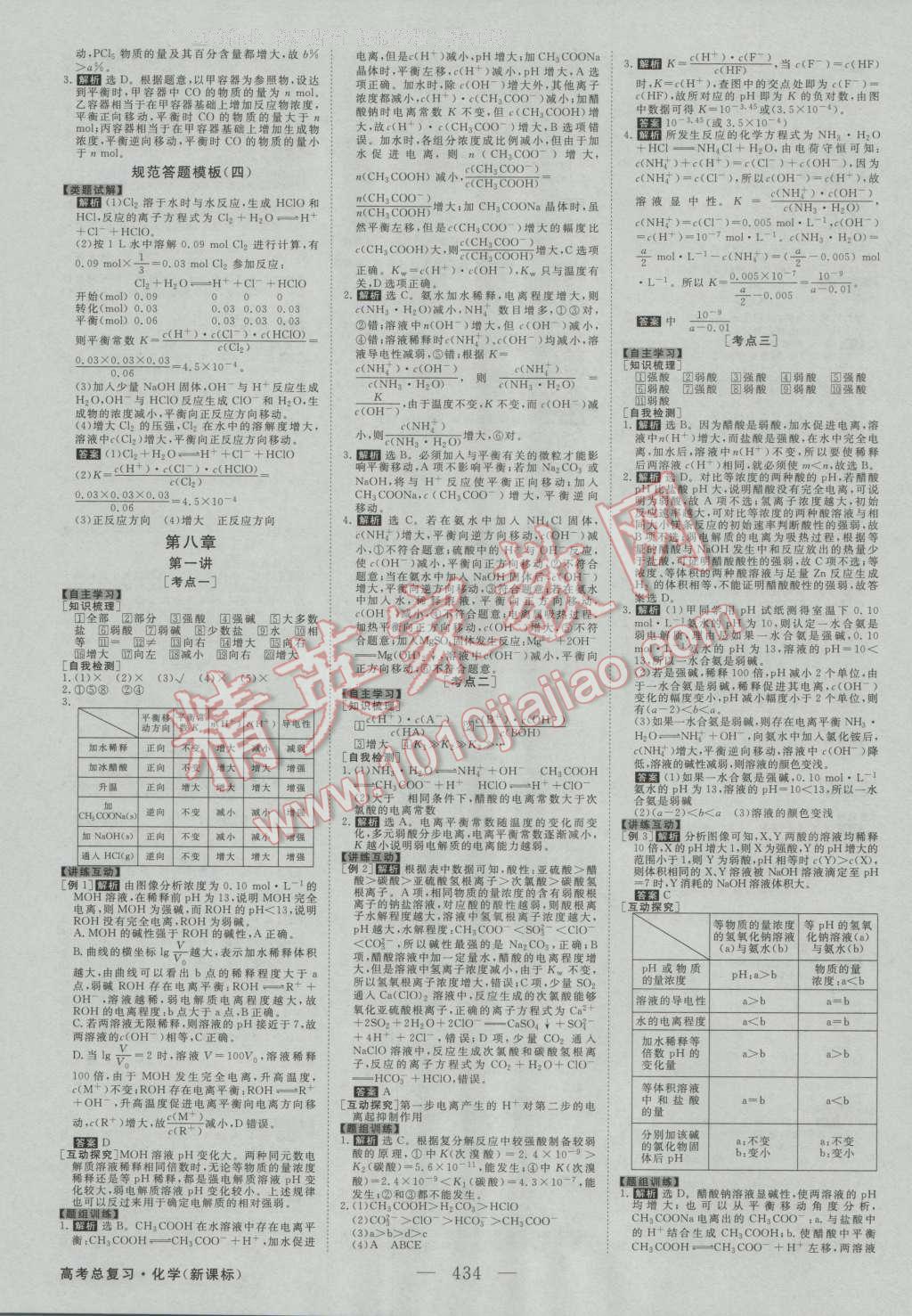 2017年高考总复习优化方案化学新课标 参考答案第25页