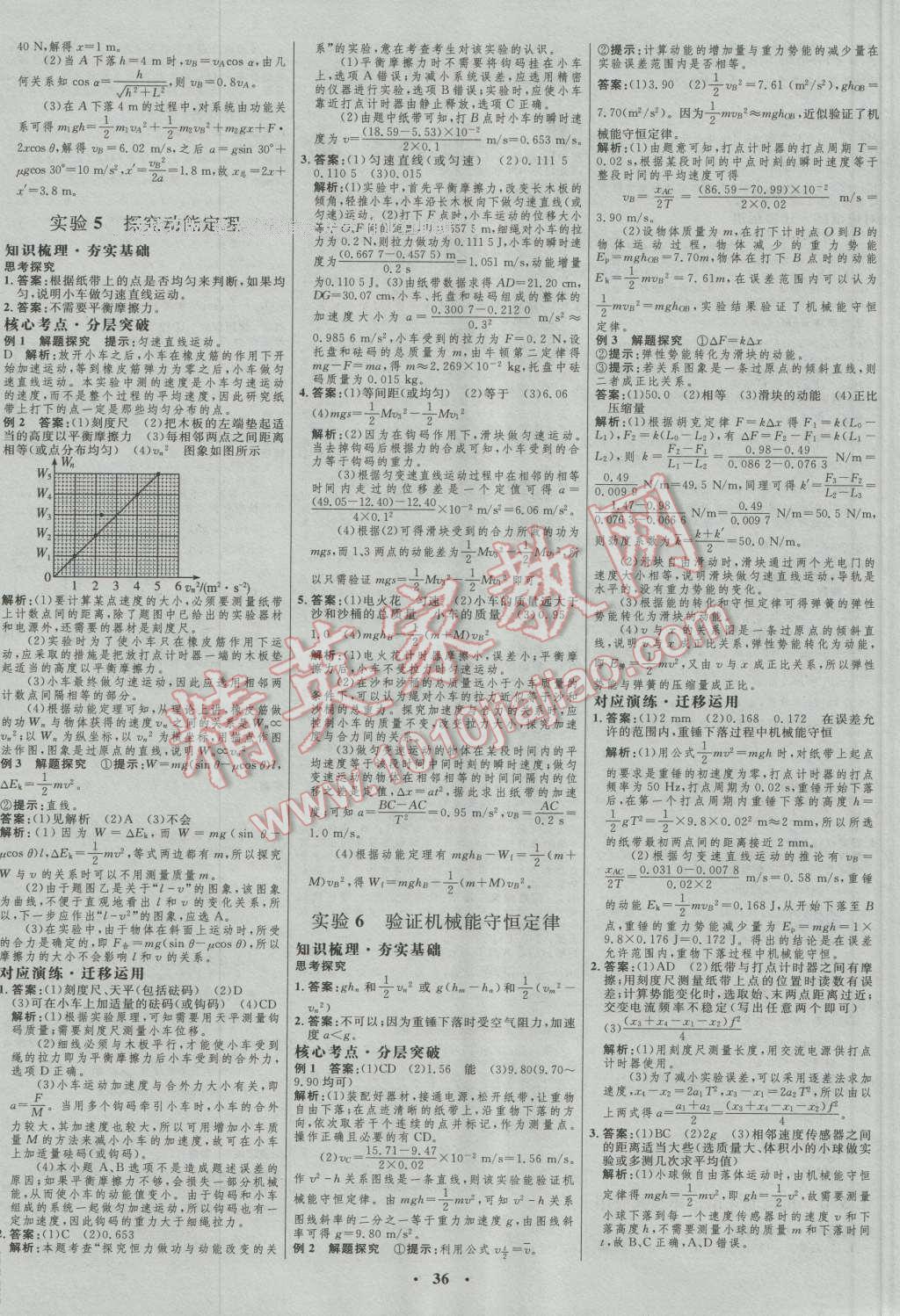 2017年高中總復(fù)習(xí)優(yōu)化設(shè)計(jì)一輪用書物理 參考答案第20頁