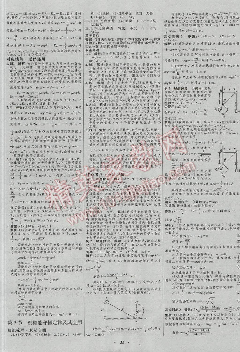 2017年高中總復習優(yōu)化設計一輪用書物理 參考答案第17頁