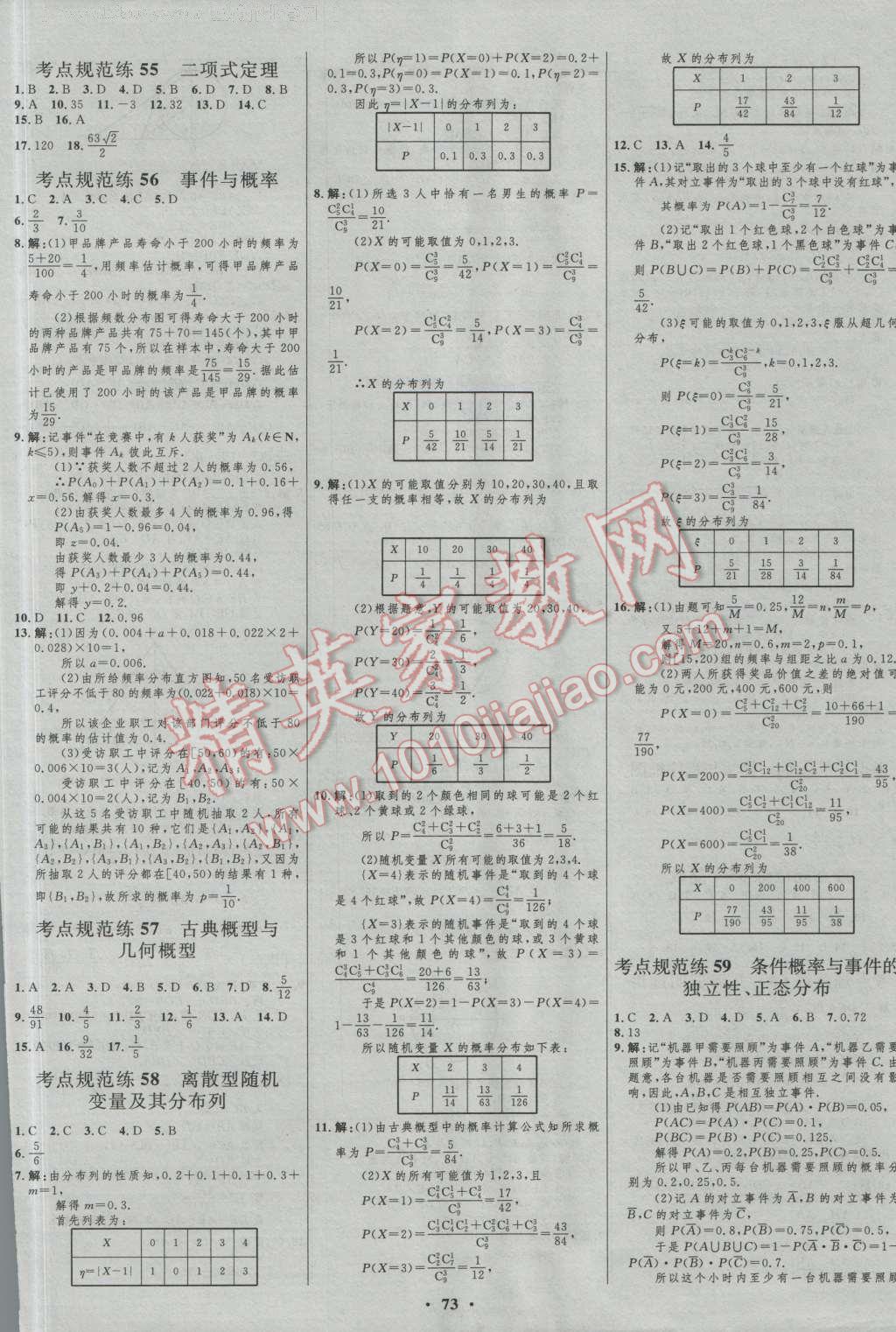 2017年高中總復(fù)習(xí)優(yōu)化設(shè)計理科數(shù)學(xué)人教B版 參考答案第49頁