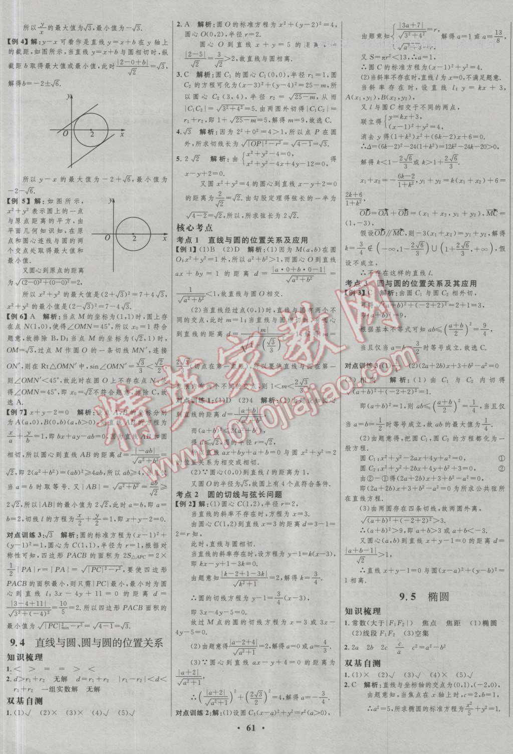 2017年高中總復(fù)習(xí)優(yōu)化設(shè)計(jì)數(shù)學(xué)人教A版山東專(zhuān)用 參考答案第37頁(yè)