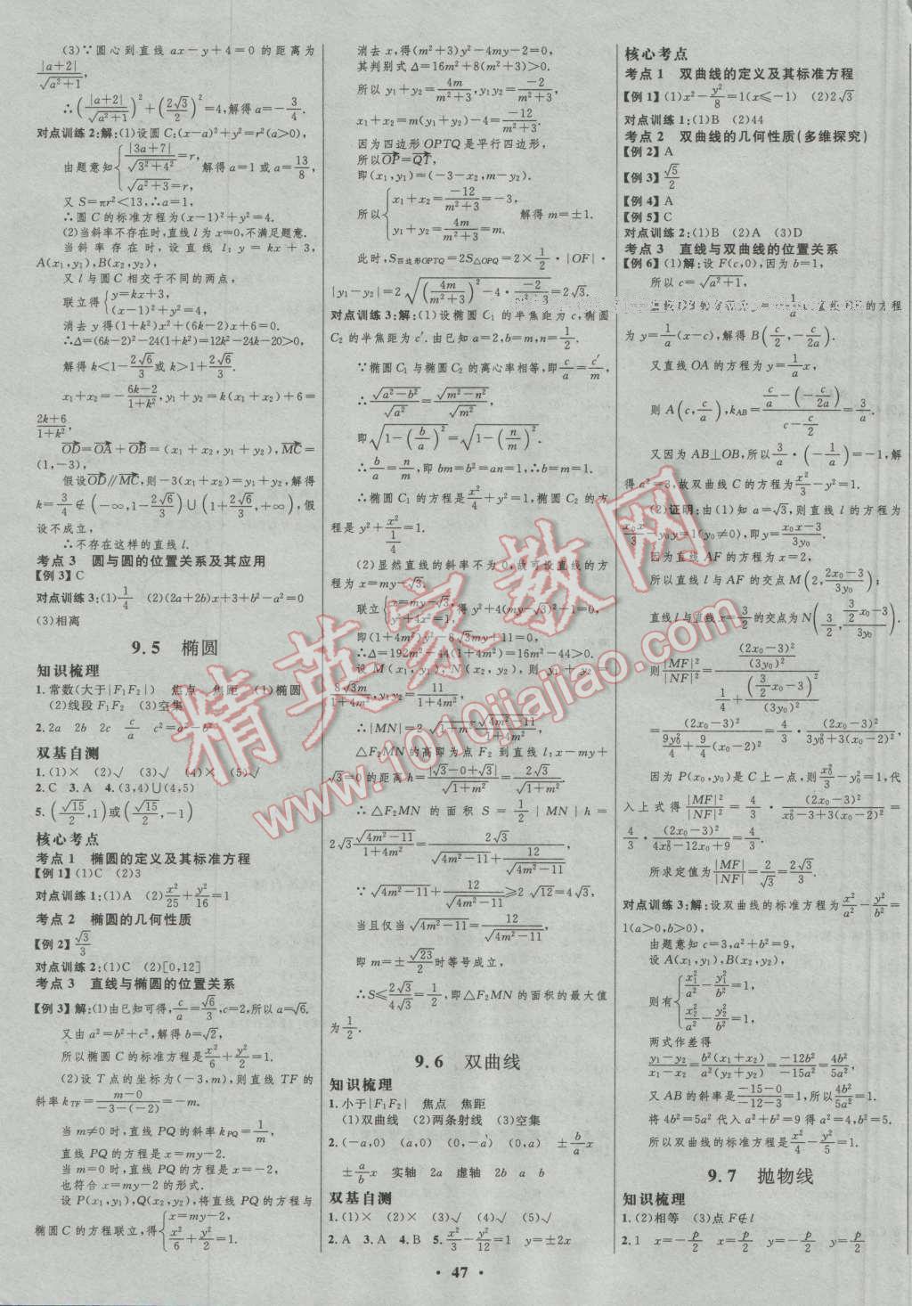 2017年高中總復(fù)習(xí)優(yōu)化設(shè)計(jì)一輪用書理科數(shù)學(xué)山東專用 參考答案第23頁