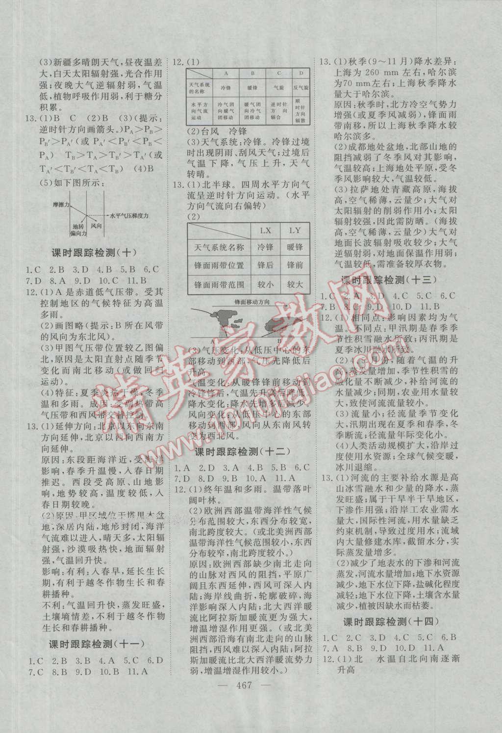 2017年三維設(shè)計新課標高考總復習地理 參考答案第55頁