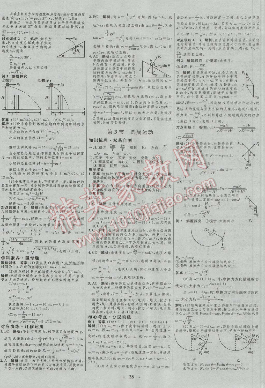 2017年高中總復(fù)習(xí)優(yōu)化設(shè)計(jì)一輪用書(shū)物理 參考答案第12頁(yè)