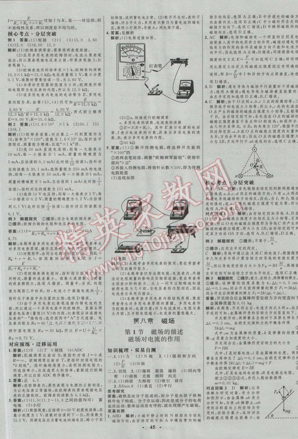 2017年高中總復習優(yōu)化設(shè)計一輪用書物理 參考答案第29頁