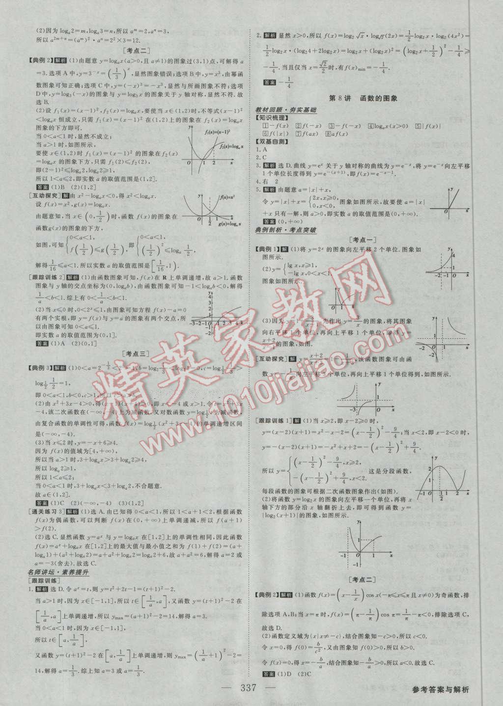 2017年高考總復(fù)習(xí)優(yōu)化方案數(shù)學(xué)文科新課標(biāo) 參考答案第8頁