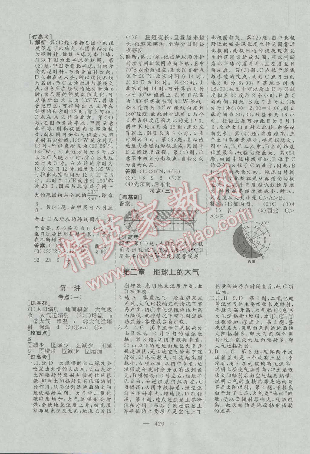 2017年三維設(shè)計(jì)新課標(biāo)高考總復(fù)習(xí)地理 參考答案第8頁