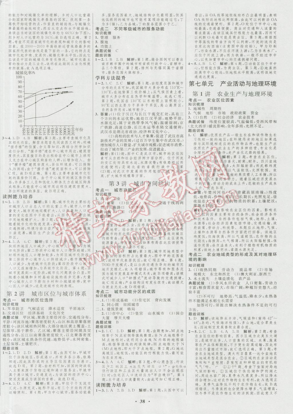 2017年高中總復(fù)習(xí)優(yōu)化設(shè)計(jì)一輪用書地理魯教版 參考答案第6頁