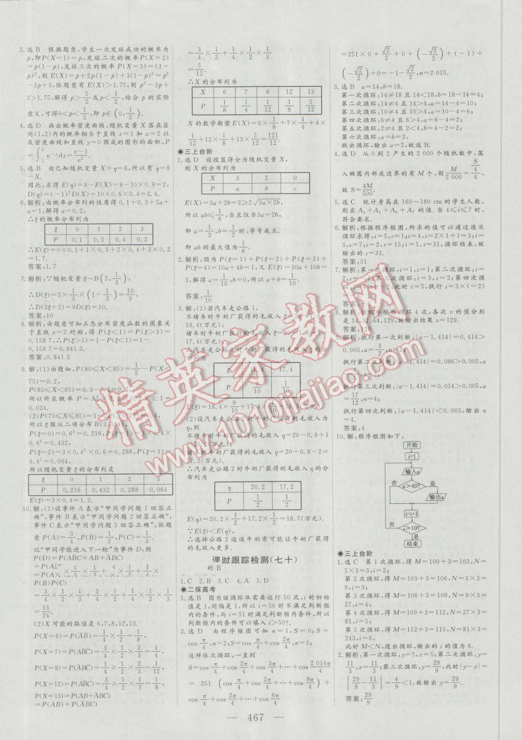 2017年高考总复习三维设计数学理科 第75页