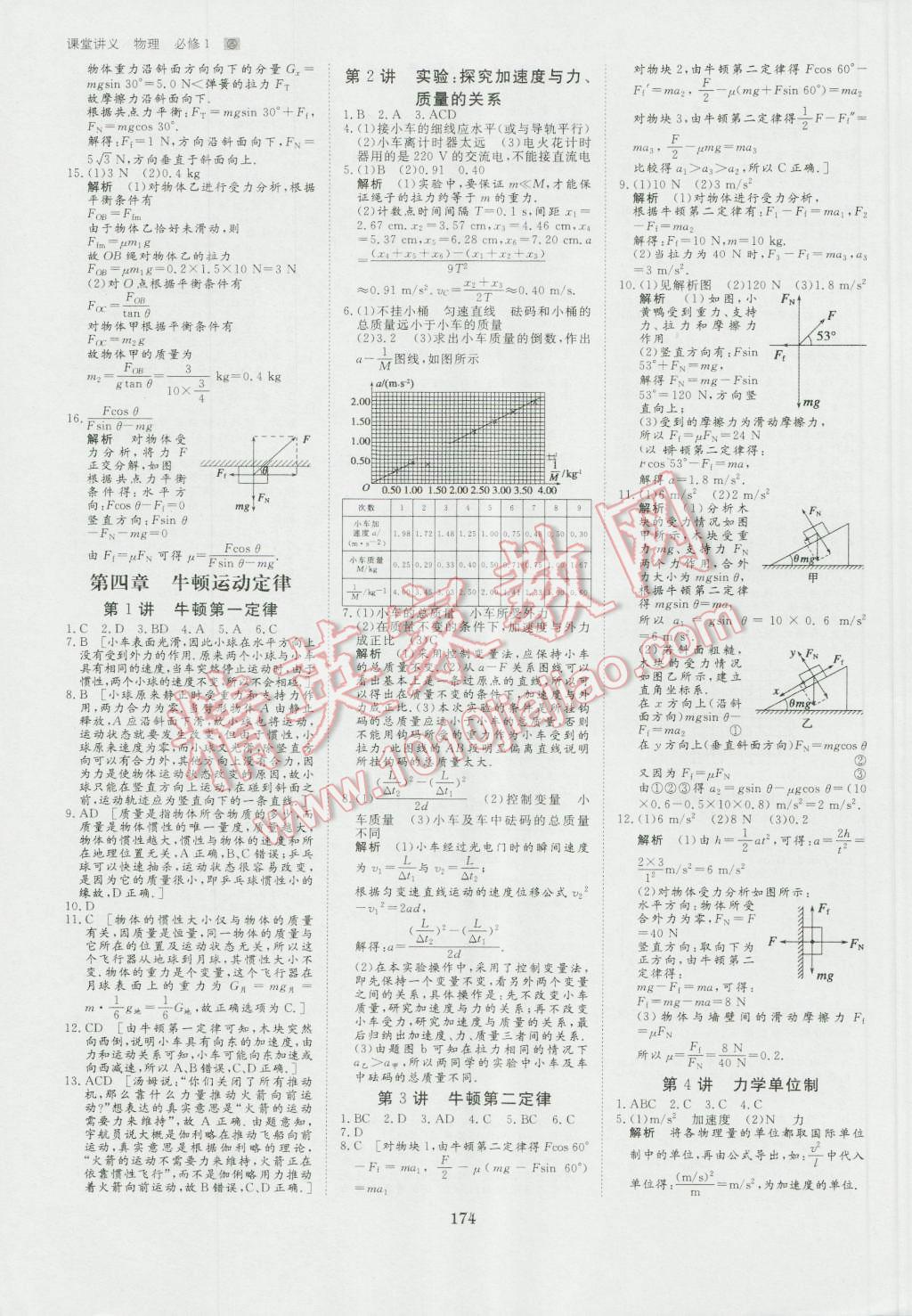 資源與評(píng)價(jià)物理必修1 第21頁(yè)