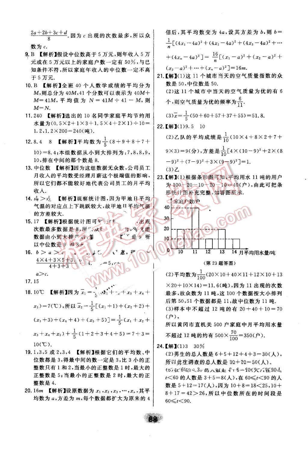 2016年北大綠卡八年級(jí)數(shù)學(xué)上冊(cè)北師大版 第52頁(yè)