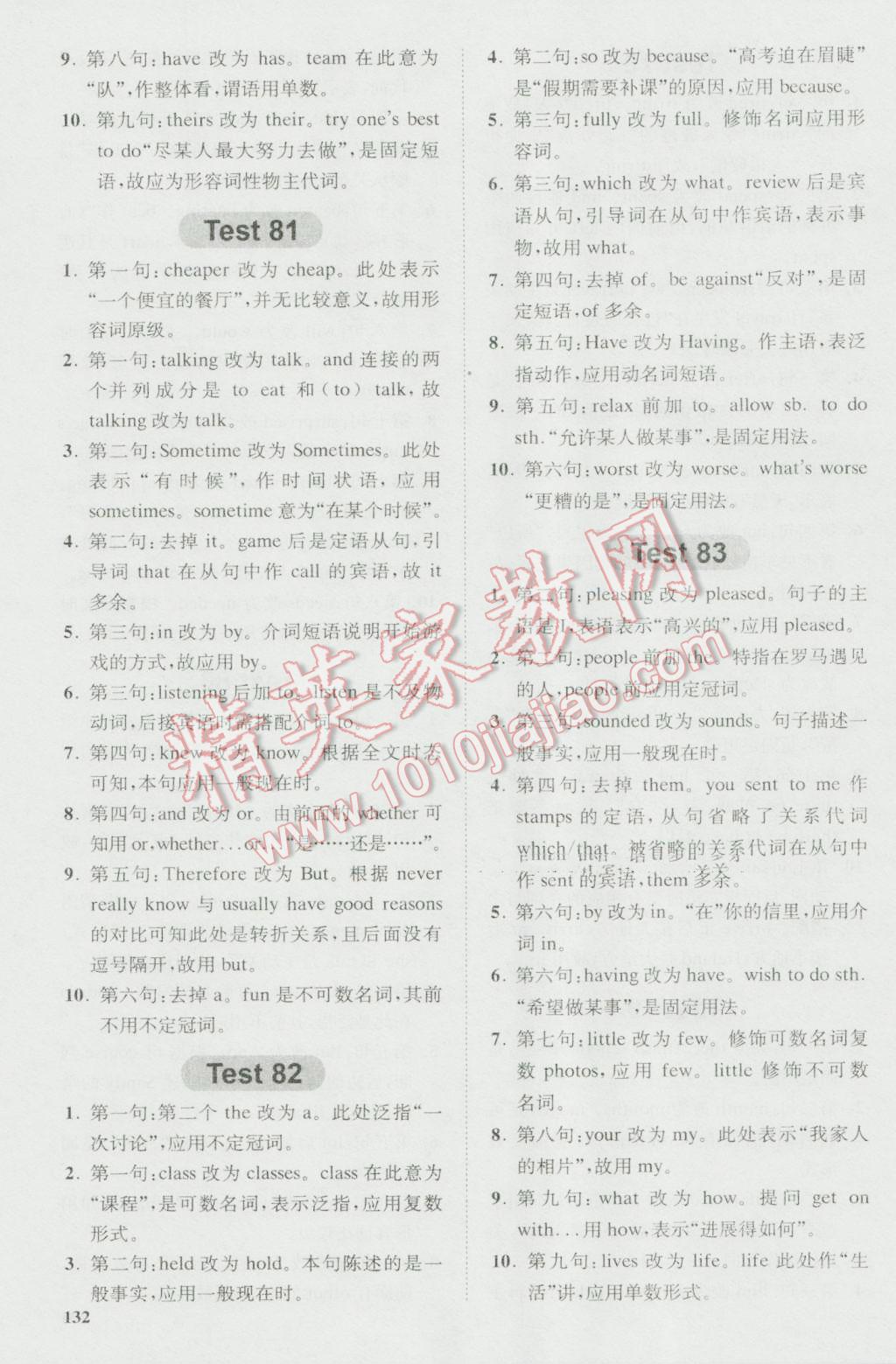 星火英语Spark巅峰训练高一短文改错120篇&nbsp;第28页