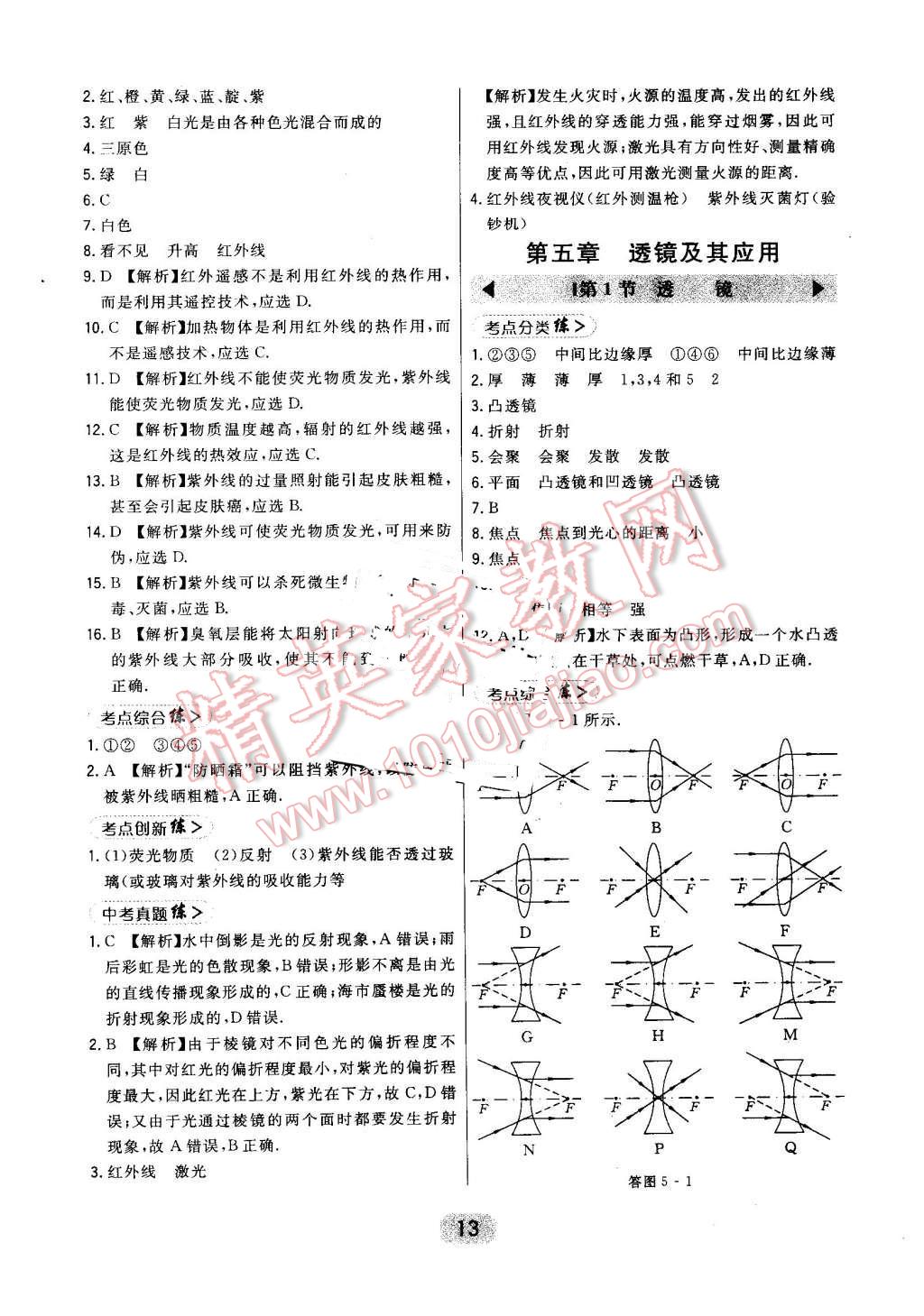 2016年北大綠卡課時(shí)同步講練八年級物理上冊人教版 第13頁