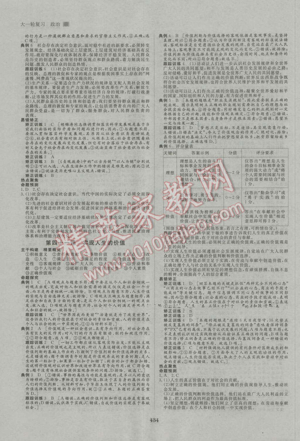 2017年步步高大一輪復習講義政治 第21頁