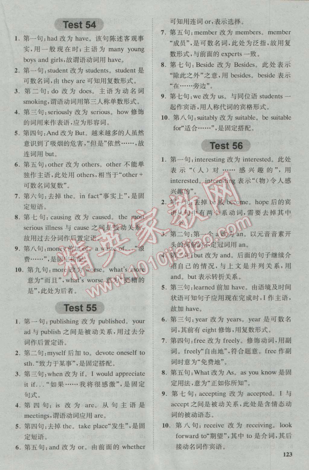 星火英语Spark巅峰训练高一短文改错120篇&nbsp;第19页