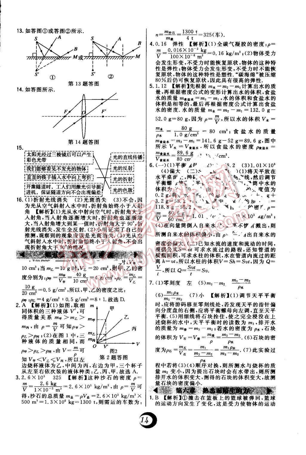 2016年北大綠卡八年級物理上冊滬科版 第39頁