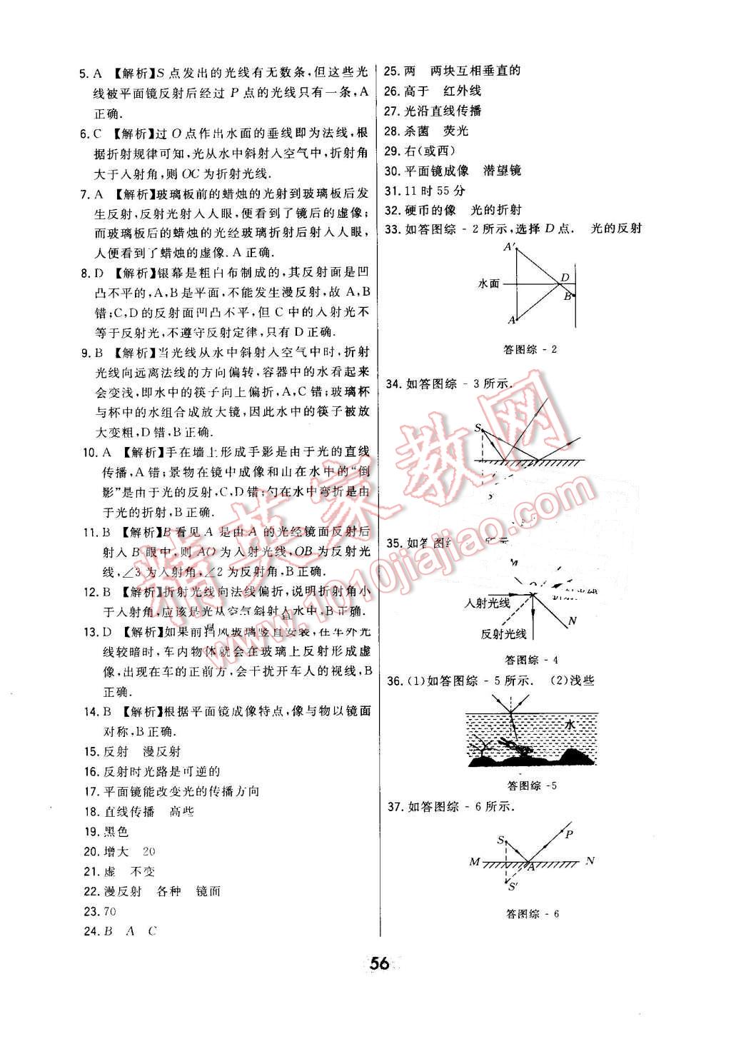 2016年北大綠卡課時(shí)同步講練八年級(jí)物理上冊(cè)人教版 第24頁