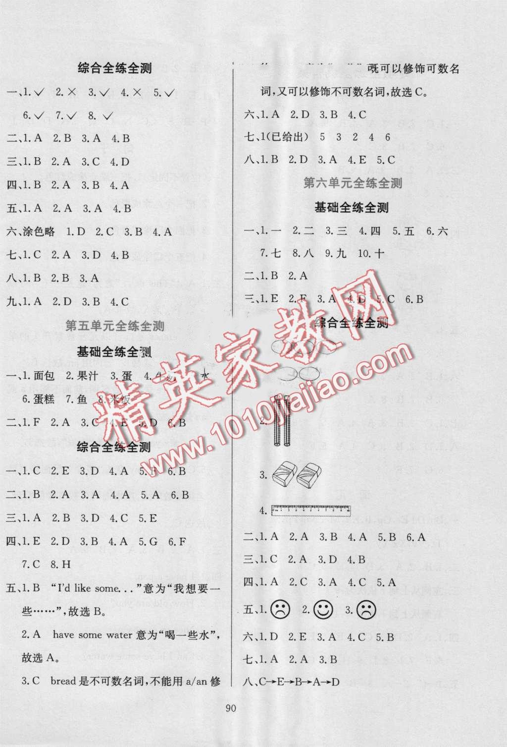 2016年小學(xué)教材全練三年級(jí)英語(yǔ)上冊(cè)人教PEP版三起 第14頁(yè)